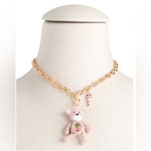 BETSEY JOHNSON Gold Polar Bear Ornament Pendant
